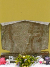 Paradiso Granite Splayed stone on matching base
